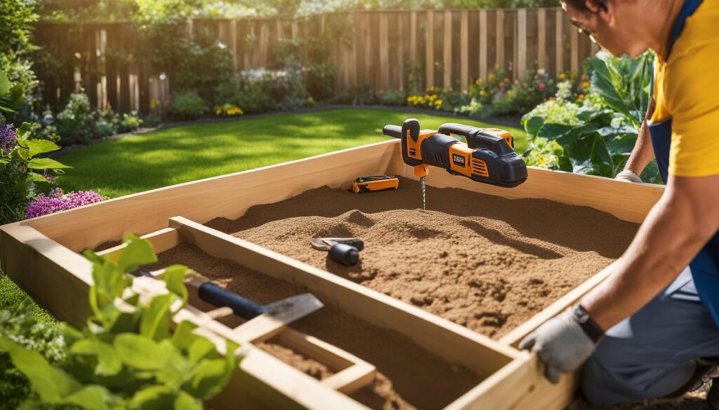 Sandkasten selber bauen