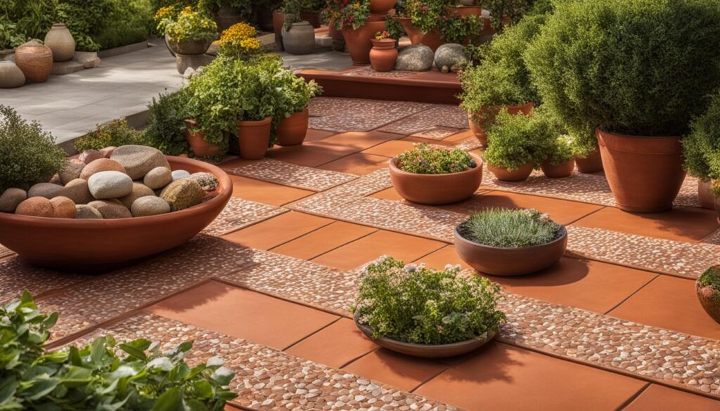 Terrassenplatten in passenden Farben für den Außenbereich