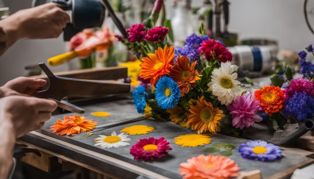 gepresste Blumen
