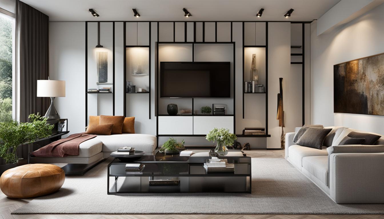 schmales wohnzimmer einrichten