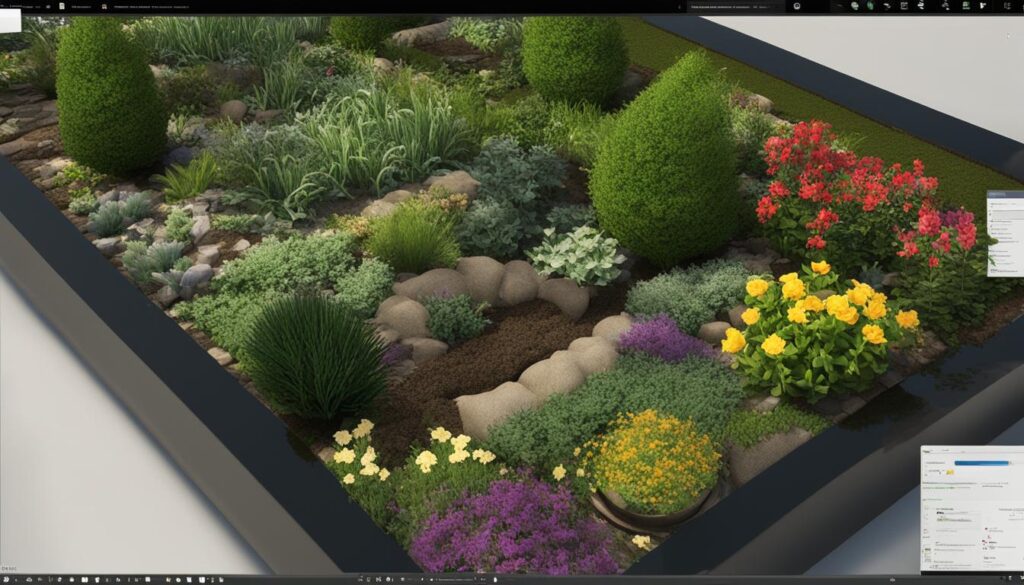 Gartengestaltung mit Visualisierung