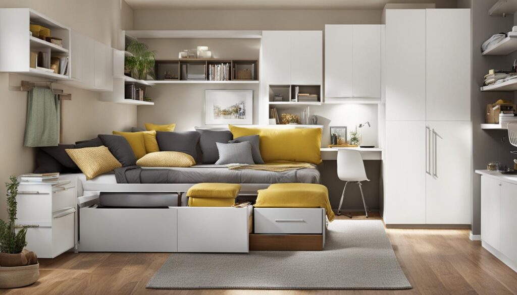 Raumplanung in einer kleinen Wohnung