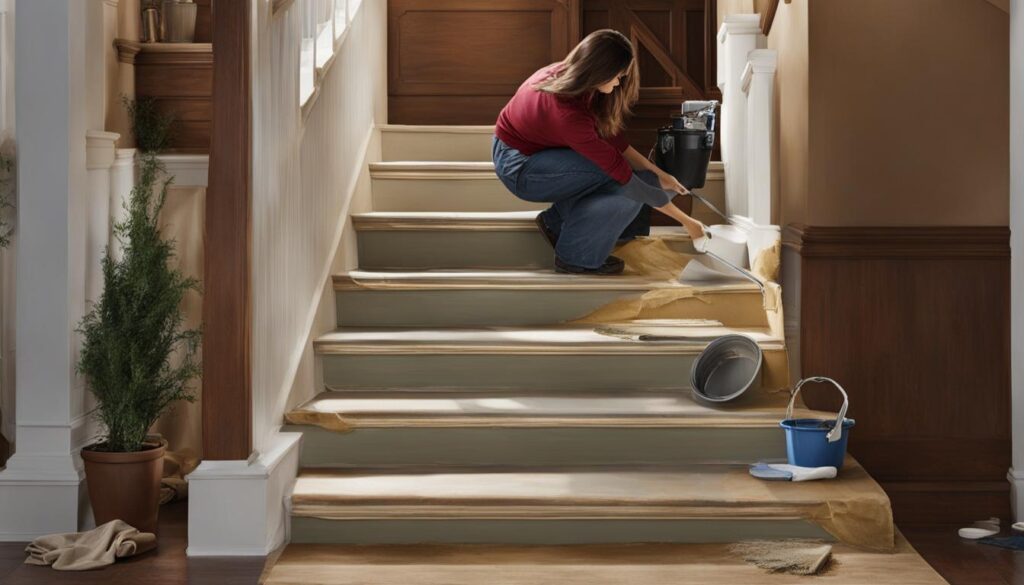 treppen streichen schritt für schritt anleitung